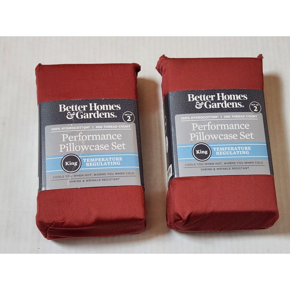 Better Homes And Gardens HygroCotton King Pillowcase Set 2 packs of 2